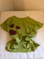 Bluzita din bumbac cu aplicatii manuale - Verde - imagine 2