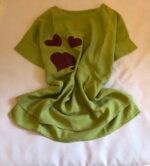 Bluzita din bumbac cu aplicatii manuale - Verde - imagine 3
