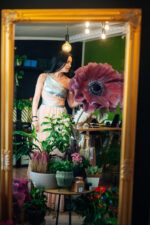 Floare decorativa gigant Mov pentru evenimente speciale - imagine 2