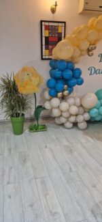 Floare decorativa gigant Galbena pentru evenimente speciale - imagine 3