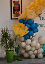 Floare decorativa gigant Galbena pentru evenimente speciale